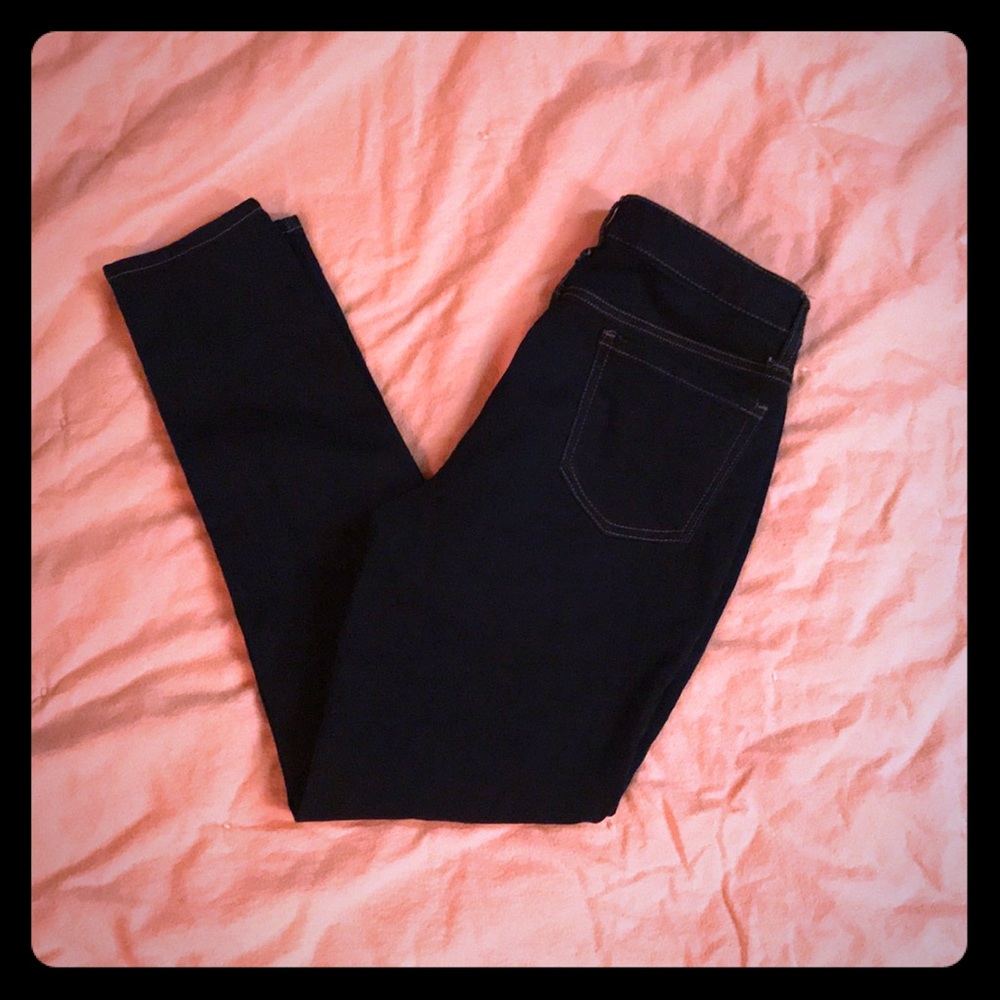 Super high rise skinny jeans